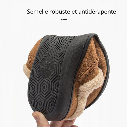 Pantoufles en daim ultra chaudes Smith pour un confort inégalé