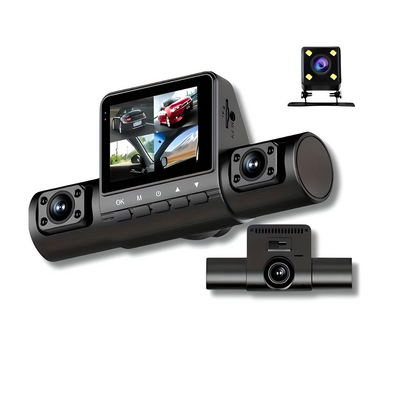 Caméra Dash 360Guard Pro 3 Canaux 1080P HD - Protection Totale pour Votre Véhicule