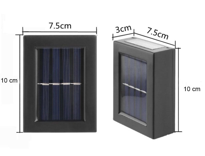 Appliques Murales LED Solaires (Lot de 2) - Éclairage Automatique et Écologique