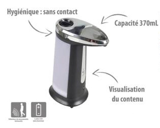 Distributeur Automatique de Gel Hydroalcoolique et Savon - Design Élégant et Compact