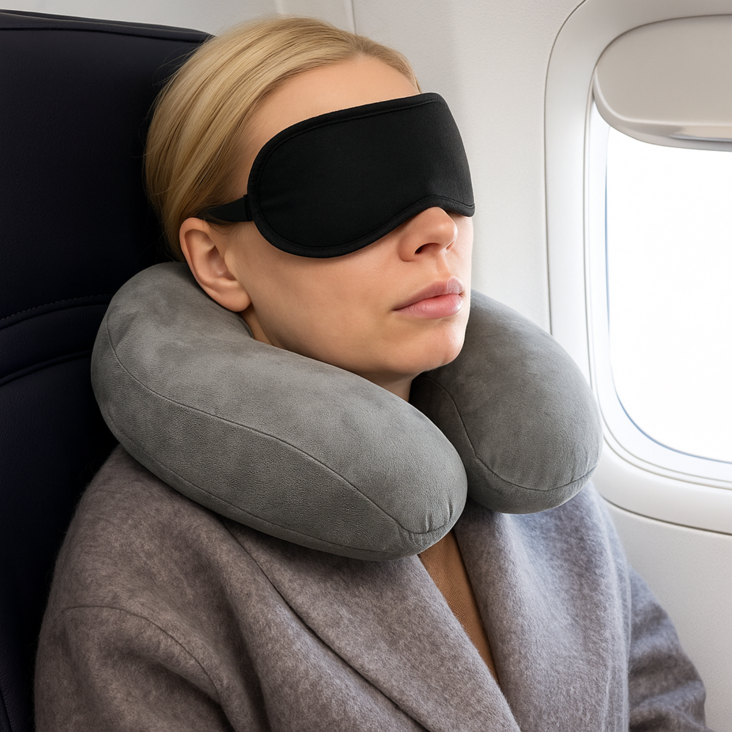 Coussin de Voyage Ergonomique DreamRest™ : Confort Premium et Entretien Facile