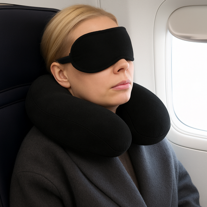 Coussin de Voyage Ergonomique DreamRest™ : Confort Premium et Entretien Facile