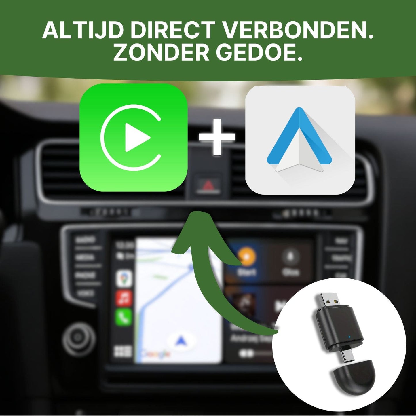 DriveLink – Adaptateur sans fil CarPlay & Android Auto pour une connexion simplifiée