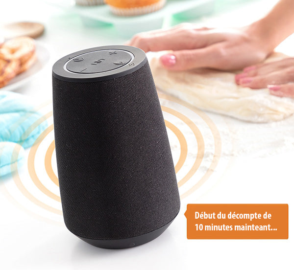 Enceinte connectée intelligente avec son 360º et assistant vocal intégré