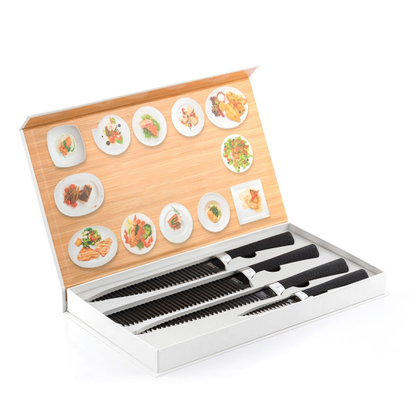 Ensemble de 4 couteaux de cuisine en acier inoxydable – Élégance et performance