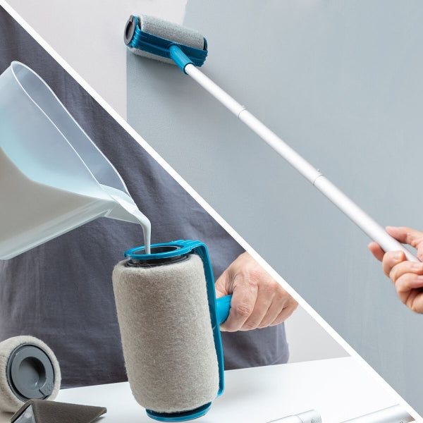 Rouleaux de peinture anti-goutte rechargeables avec accessoires - Une application simplifiée !