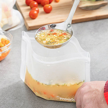 Ensemble de 10 Sacs Alimentaires Réutilisables Écologiques