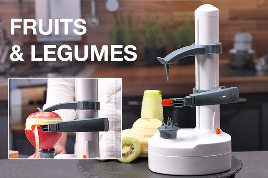 Éplucheur Électrique Genius Ideas® - Simplifiez vos préparations culinaires !