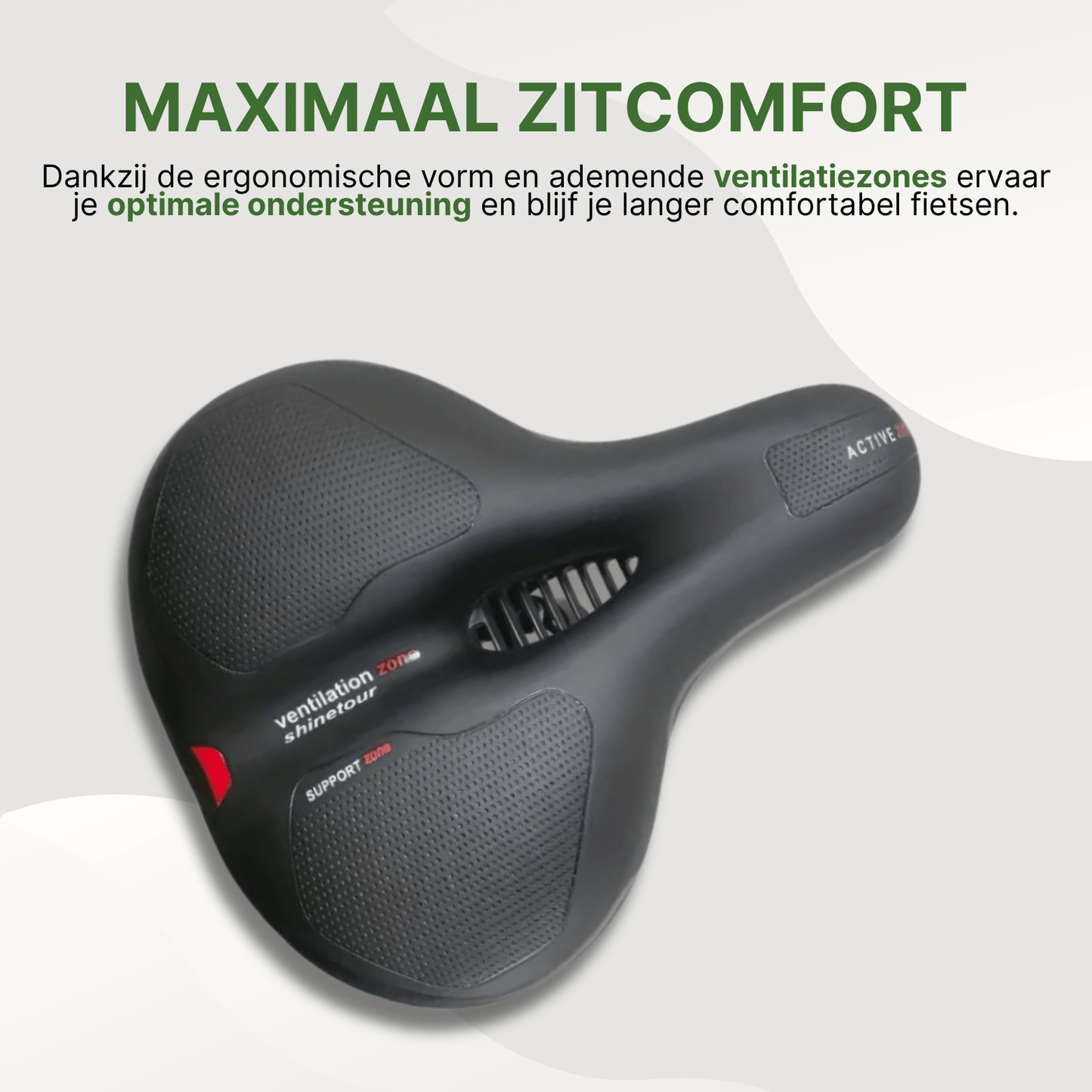 Saddlelux – Selle de vélo ultra-confort avec feu arrière intégré