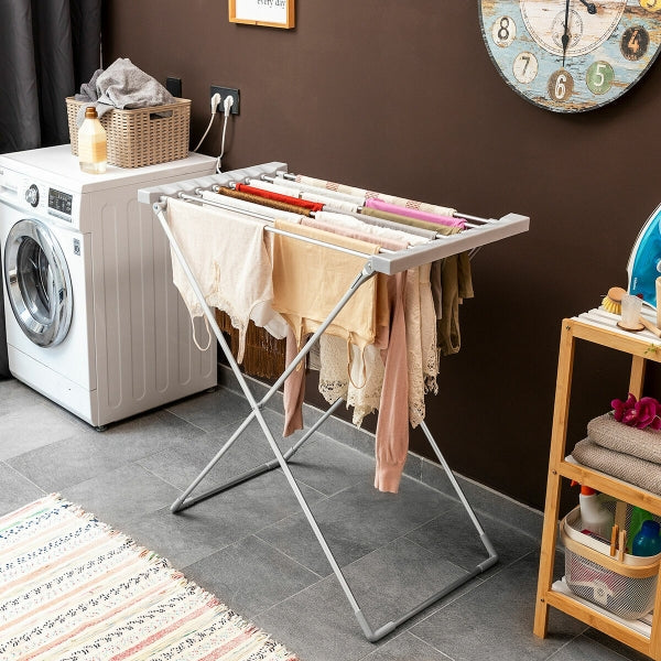 Étendoir à Linge Électrique Pliable 120W - Séchage Rapide et Pratique
