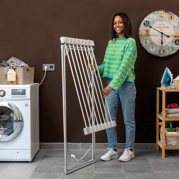 Étendoir à Linge Électrique Pliable 120W - Séchage Rapide et Pratique