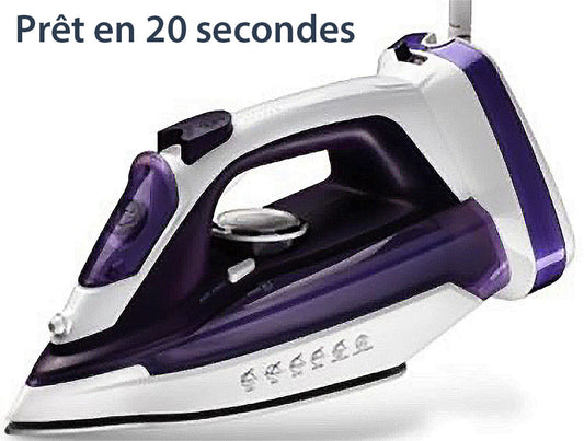 Fer à repasser céramique ultra-rapide 2200W