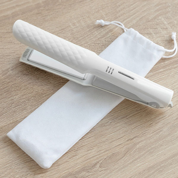 Fer à lisser rechargeable 2 en 1 sans fil et power bank intégré