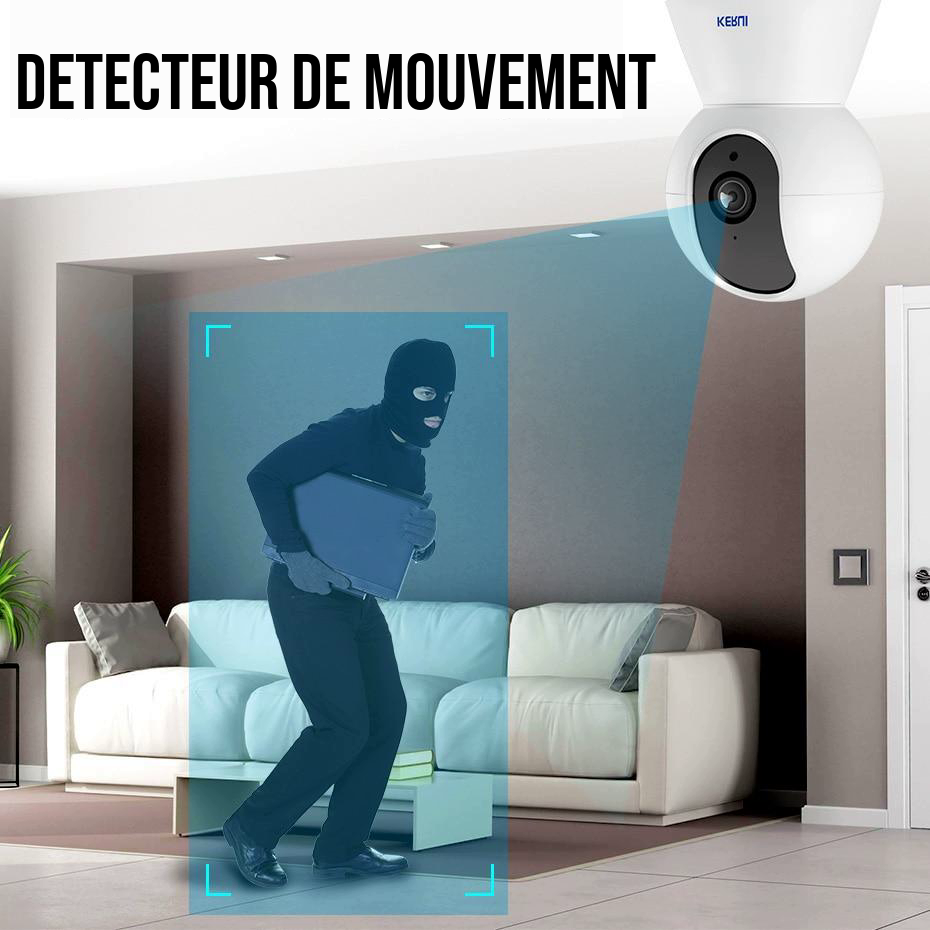 Caméra de surveillance WIFI pour animaux et sécurité à domicile
