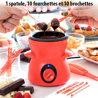 Set de Fondue au Chocolat avec Accessoires Pratiques