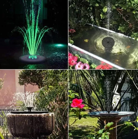 Fontaine de Jardin Solaire LED Gardlov avec 7 Buses Interchangeables