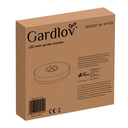 Fontaine de Jardin Solaire LED Gardlov avec 7 Buses Interchangeables