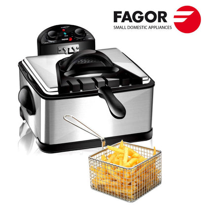 Friteuse professionnelle Fagor 3 paniers 2000W – Cuisinez comme un chef !