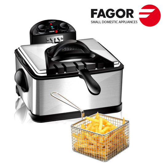 Friteuse professionnelle Fagor 3 paniers 2000W – Cuisinez comme un chef !