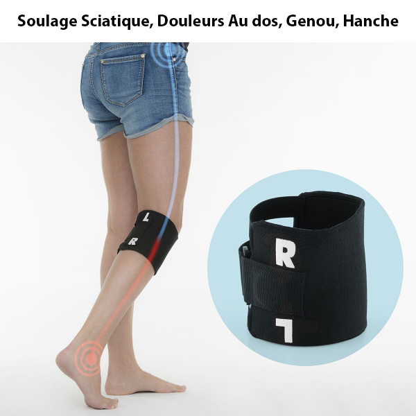 Genouillère d’acupression moderne avec points de pression - Confort et soulagement des douleurs