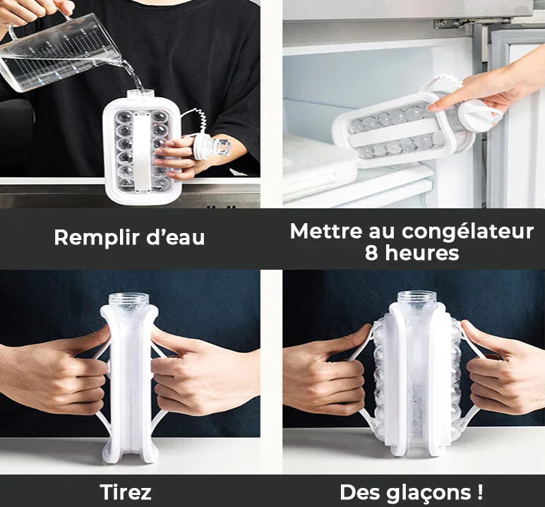 Bac à Glaçons Magique - Simplifiez vos boissons rafraîchissantes !