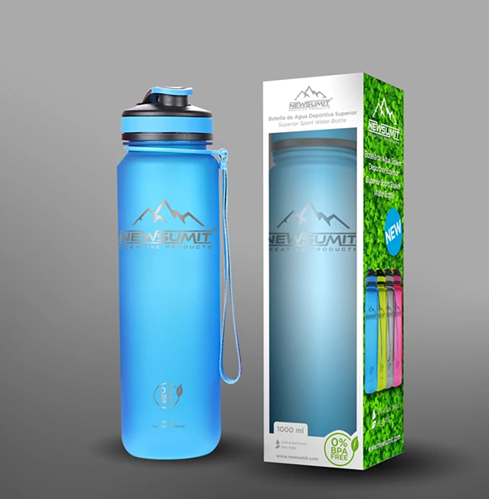 Gourde 1 L avec sangle robuste et matériaux réfléchissants – Hydratation stylée !