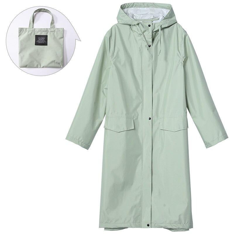 Trench Imperméable à Capuche pour Femme - Élégance et Confort sous la Pluie