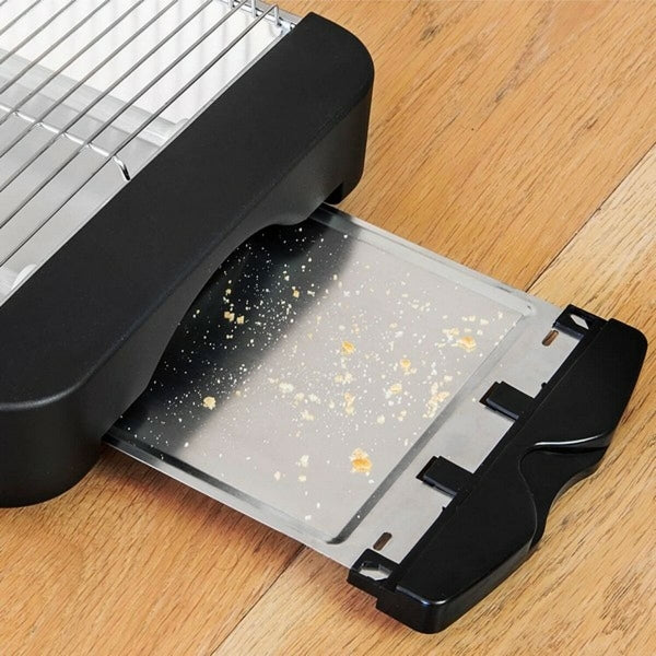 Grille-pain puissant 600W avec plateau ramasse-miettes amovible