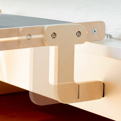 Hamac suspendu en bois et métal pour chat, tissu amovible et lavable