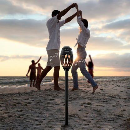 Haut-parleur Bluetooth avec lampe LED effet flamme - Ambiance unique garantie !