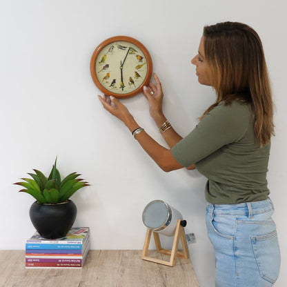 Horloge Naturelle avec 12 Chants d'Oiseaux