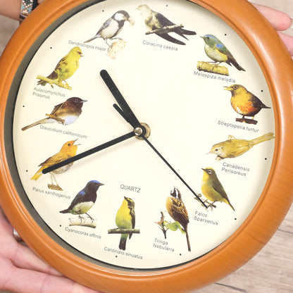 Horloge Naturelle avec 12 Chants d'Oiseaux
