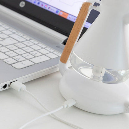 Humidificateur Diffuseur d'Arômes et Chargeur Sans Fil 3 en 1 Compact