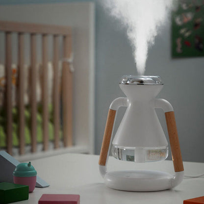 Humidificateur Diffuseur d'Arômes et Chargeur Sans Fil 3 en 1 Compact