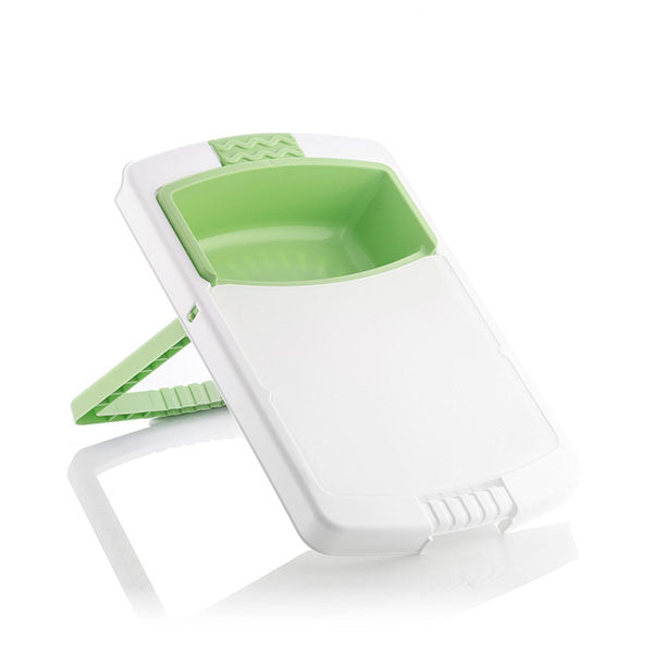 Planche à Découper 3-en-1 Pratique avec Récipient et Égouttoir