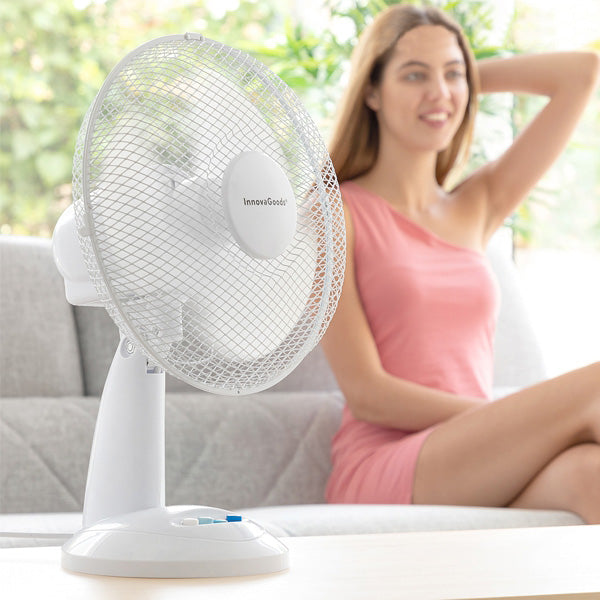 Ventilateur de Table Compact 30 cm - Économique et Silencieux