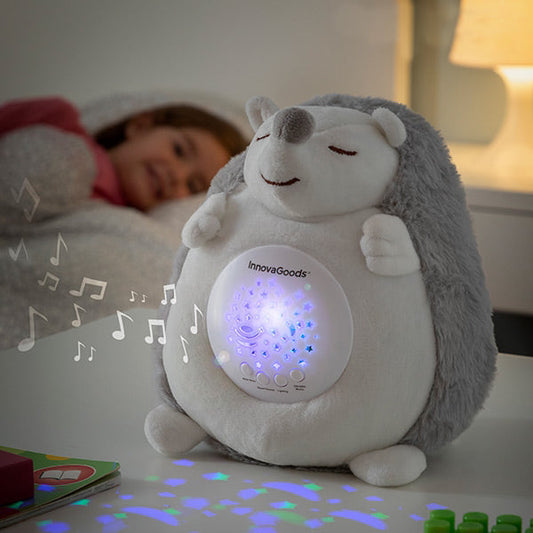 Hérisson en Peluche Lumineux et Musical pour des Nuits Apaisantes