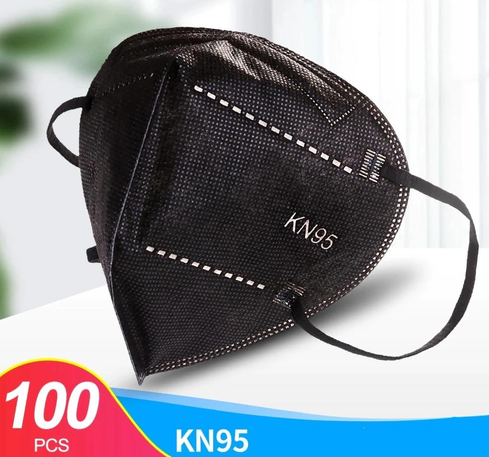 Masques FFP2 Jetables - Pack de 100 avec 98% de Protection contre les Bactéries