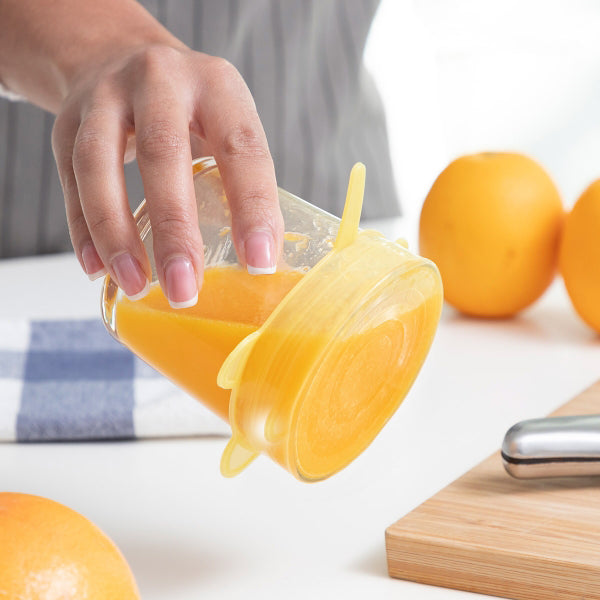 Ensemble de 10 couvercles de cuisine ajustables et réutilisables en silicone