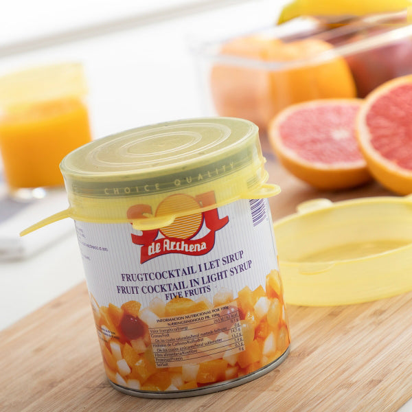 Ensemble de 10 couvercles de cuisine ajustables et réutilisables en silicone