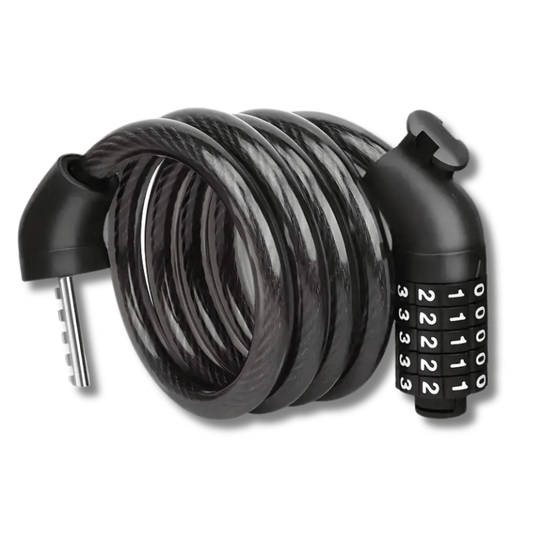 LockMaster™ – Câble anti-vol à code pour vélo, scooter et moto