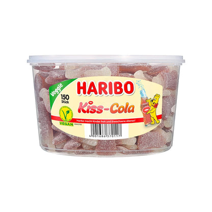 Lot Gourmand Haribo : 150 Fraises & 150 Kiss-Cola