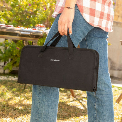 Kit d'ustensiles de barbecue avec mallette de transport élégante