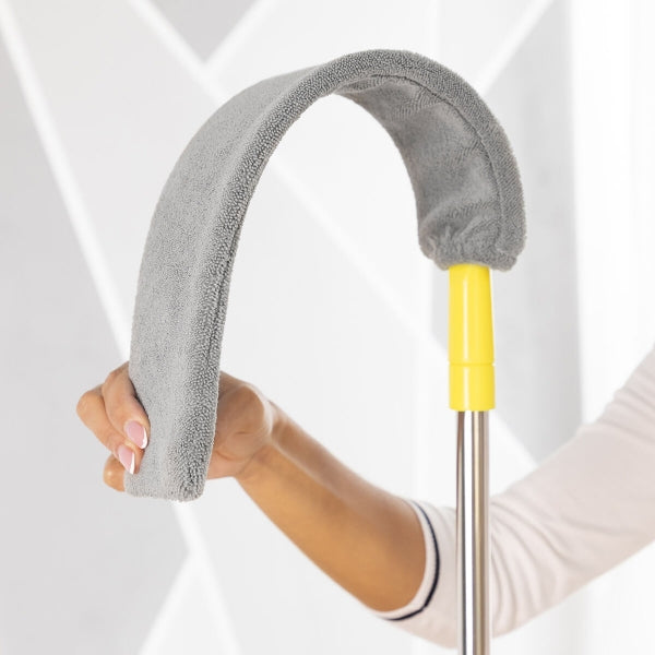 Kit Nettoyage Démontable 4 en 1 : Serpillère, Plumeau, Brosse & Lave Vitre