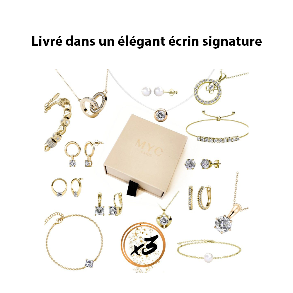Coffret Cadeaux Éclat : 3 Bijoux Élégants pour Toutes les Occasions