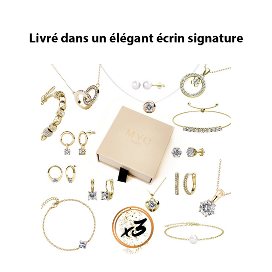 Coffret Cadeaux Éclat : 3 Bijoux Élégants pour Toutes les Occasions