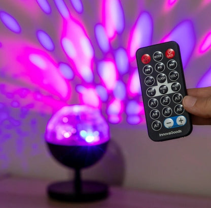 Projecteur LED Rechargeable avec Haut-parleur Bluetooth intégrés