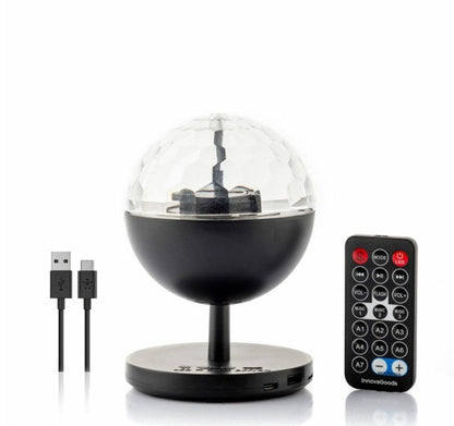 Projecteur LED Rechargeable avec Haut-parleur Bluetooth intégrés