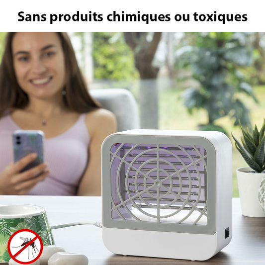 Lampe Anti-Moustiques UV avec Crochet et 5 LED - Protégez votre Espace !