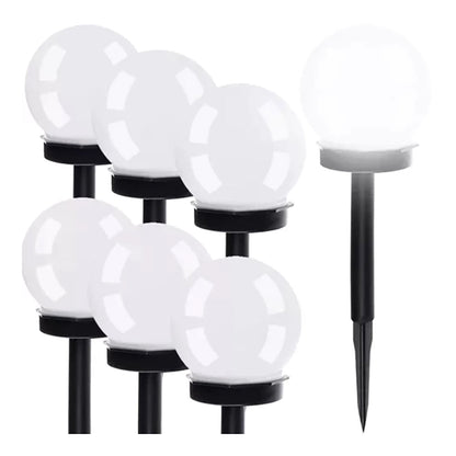 Lot de 6 lampes de jardin solaires LED - Éclairez vos soirées en plein air